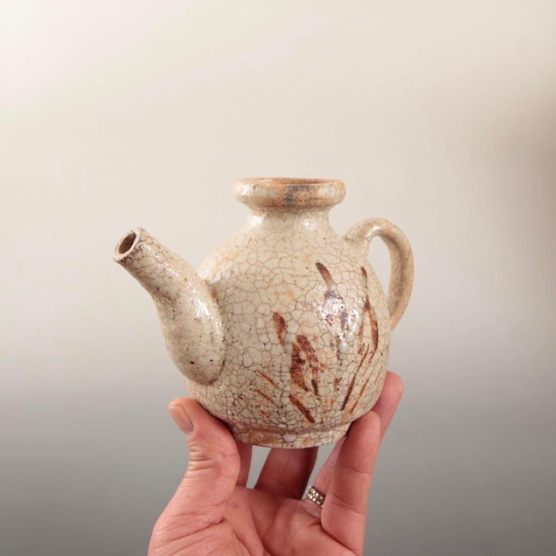 絵志野 水注 酒注 酒器 古美術 古道具 アンティーク 絵瀬戸 煎茶道具