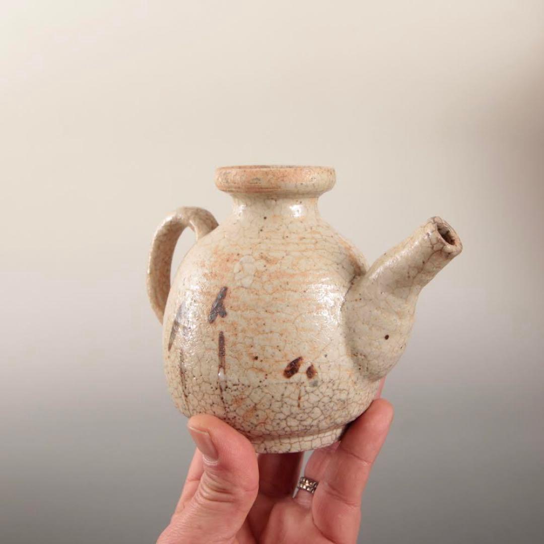 絵志野 水注 酒注 酒器 古美術 古道具 アンティーク 絵瀬戸 煎茶道具