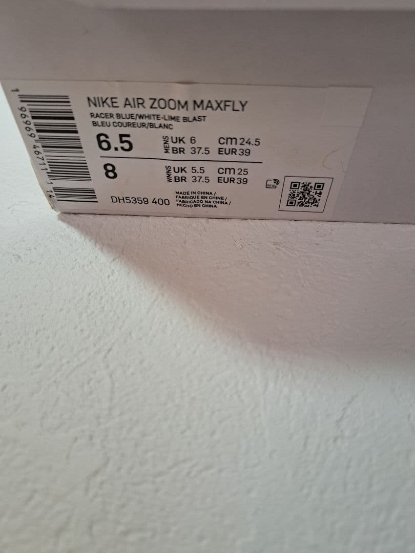 Nike Zoom マックスフライスパイクシューズ 青24.5cm