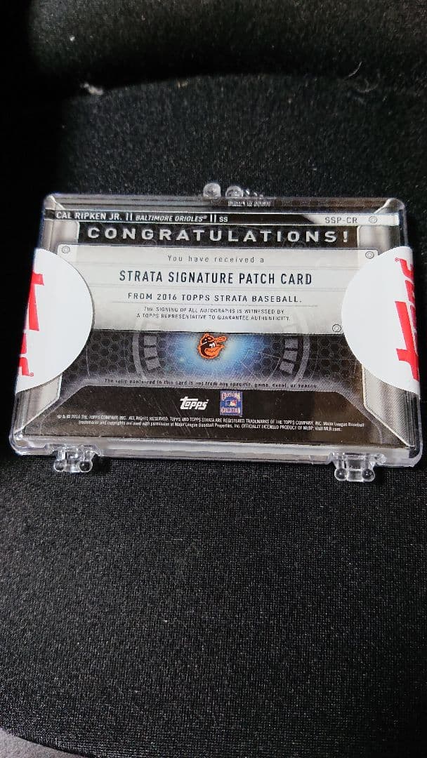Cal Ripken, Jr.直書き直筆サイン パッチカード