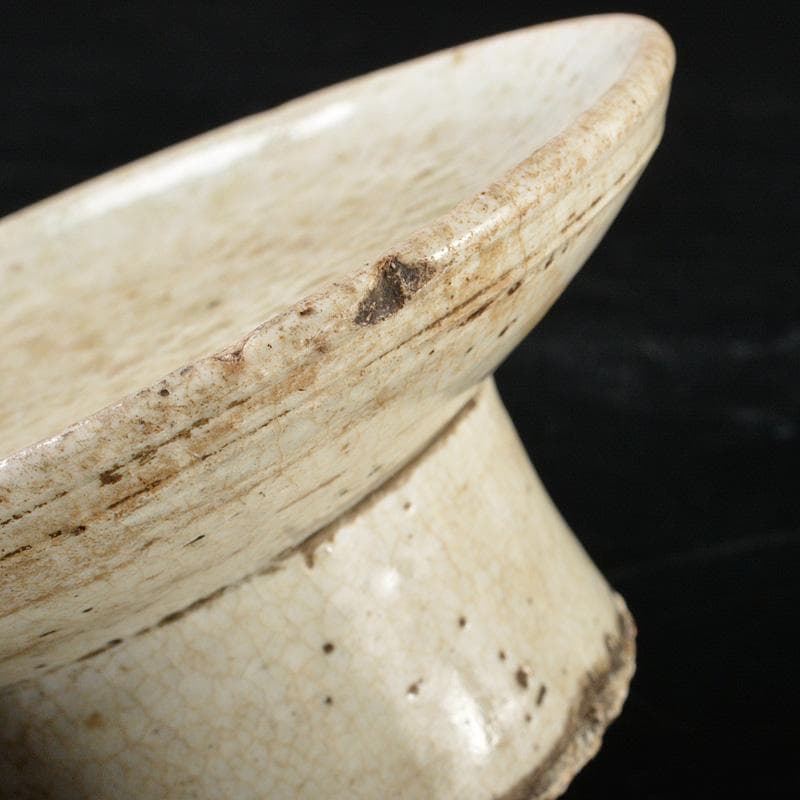 朝鮮美術　李朝　高麗白磁　祭器　C　R6024