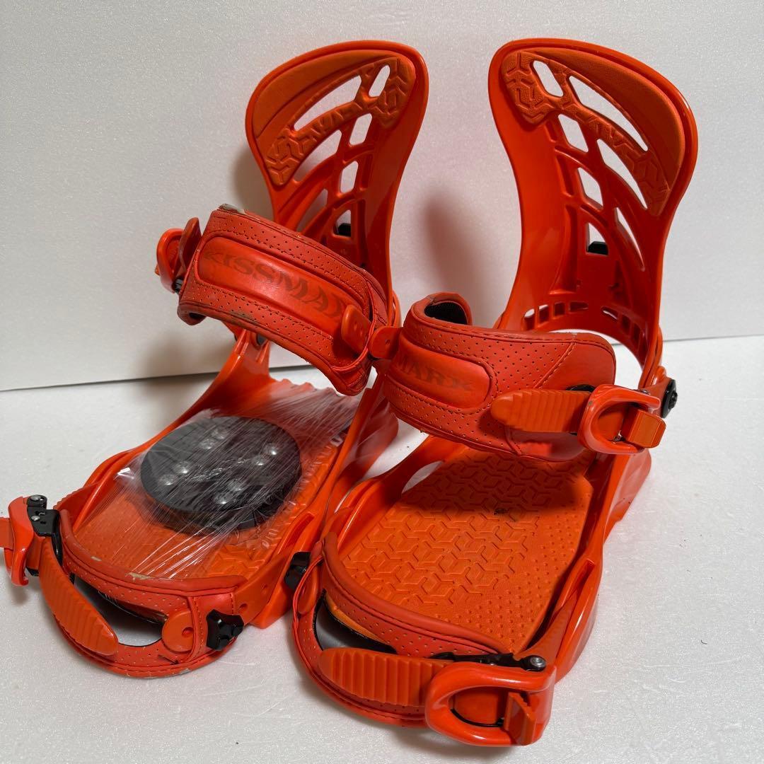 MLサイズ オレンジ スノーボード ビンディング キスマーク