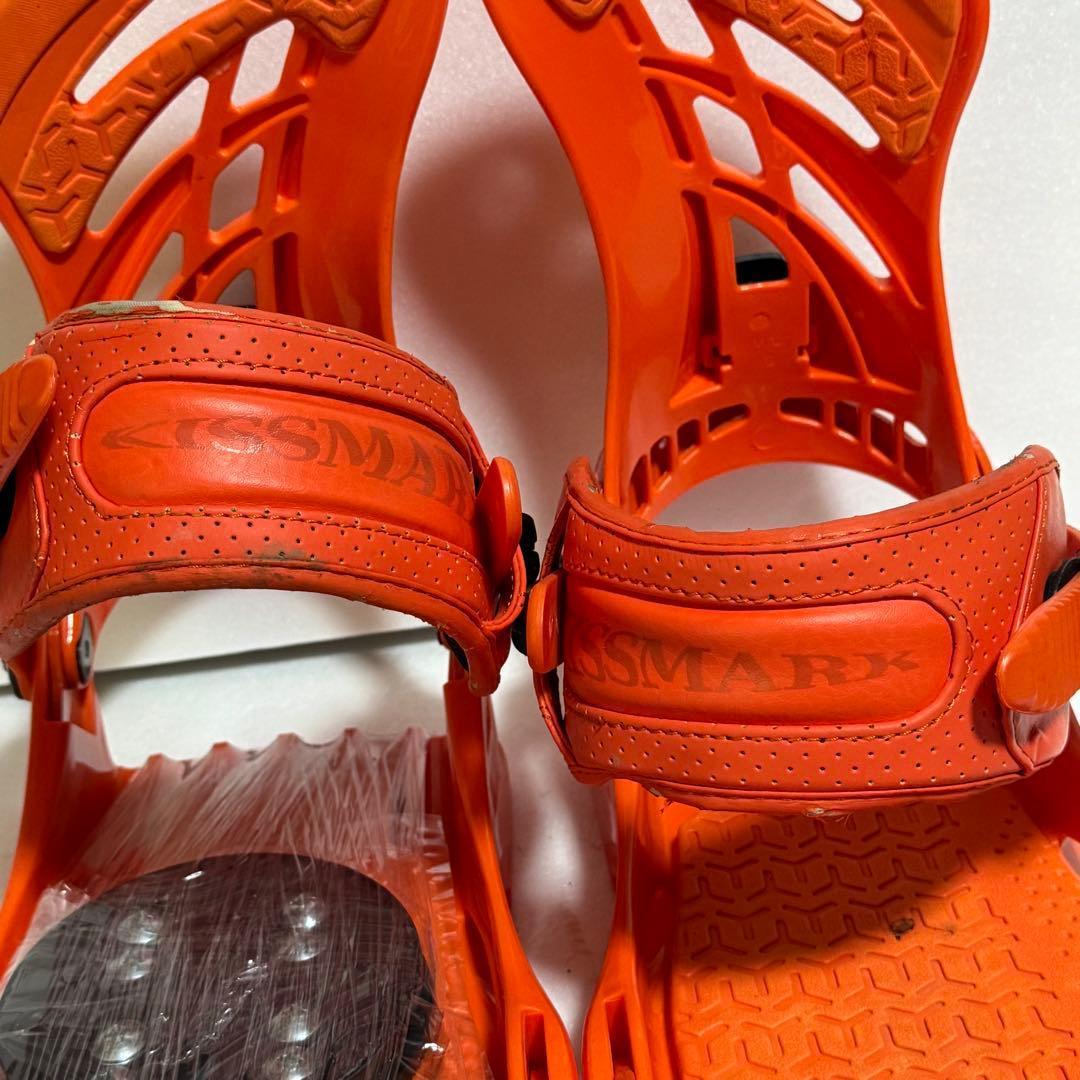 MLサイズ オレンジ スノーボード ビンディング キスマーク