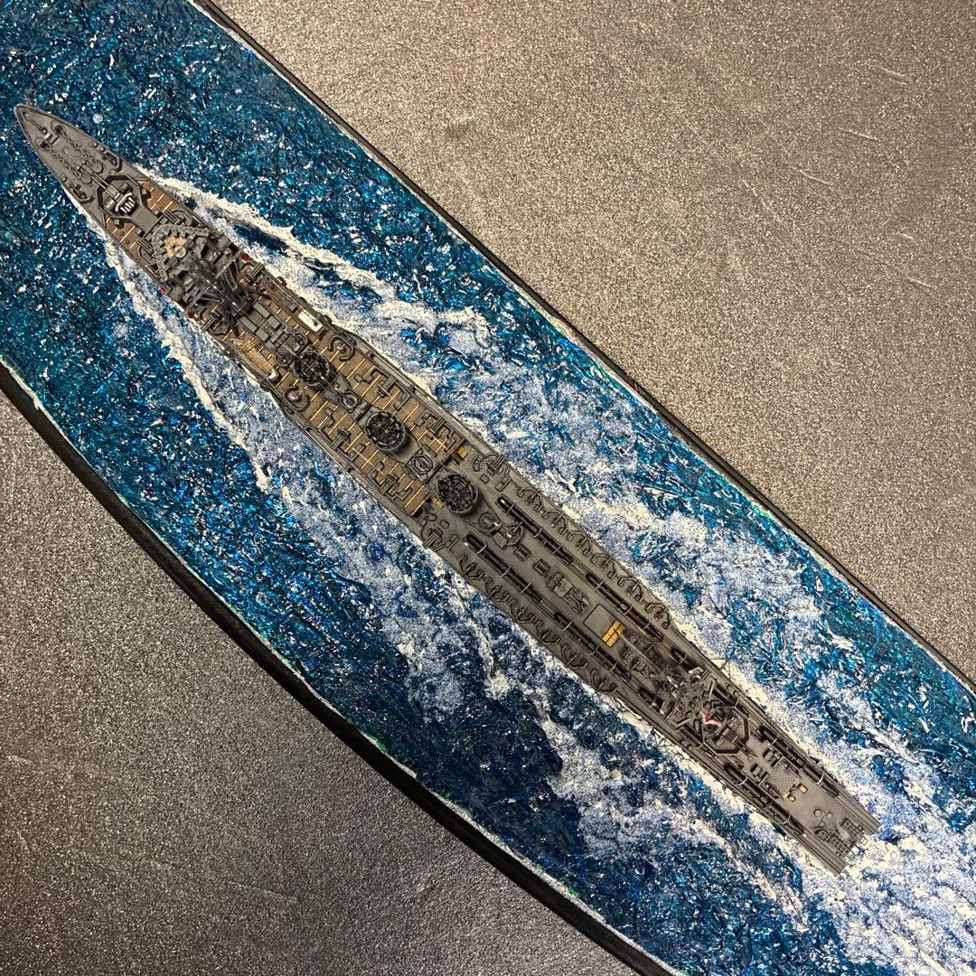 ● フジミ模型製 1/700軽巡洋艦 北上(きたかみ)ジオラマ完成品＋艦これ北上