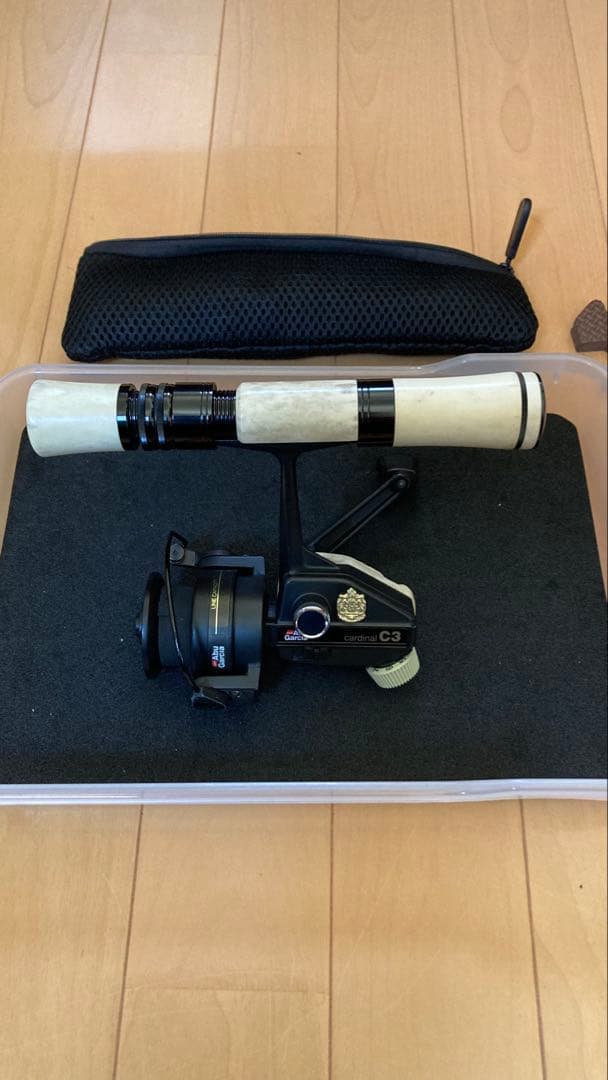 激レア　アブガルシア　カーディナルC3 スタッグハンドル　リールロッドセット　鹿