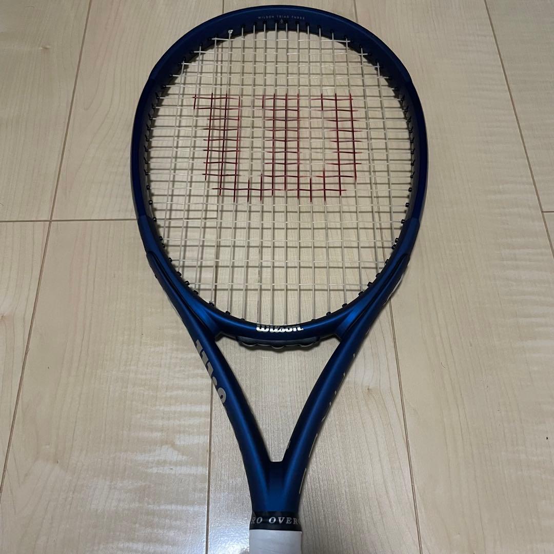 【超美品_グリップテープ新品】硬式テニス　ウィルソン　THREE G2 264g