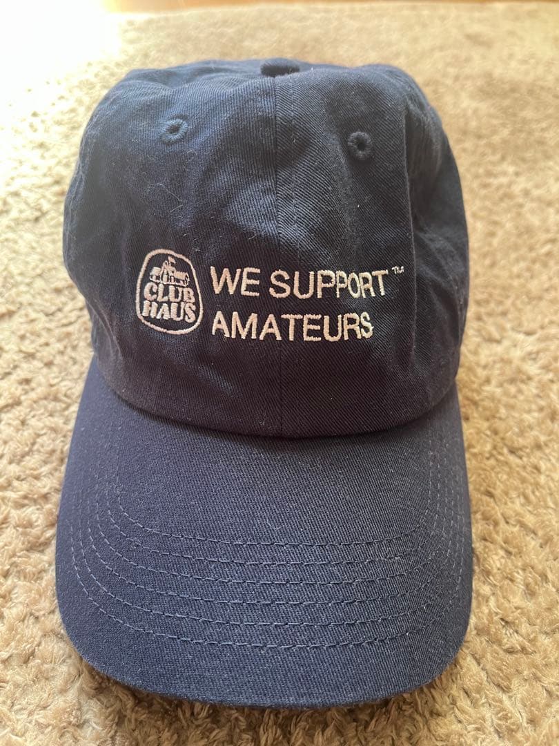 CLUB HAUS ネイビーキャップ WE SUPPORT AMATEURS