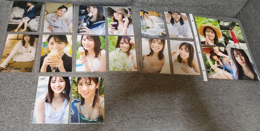 小坂菜緒　写真集ポストカード14枚コンプ+SEVENTEENA4両面フォトカード
