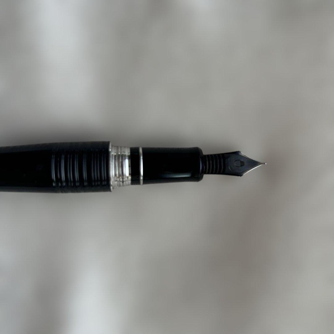 パイロット万年筆　2000年代　14金 細字　バンブー　ブラック