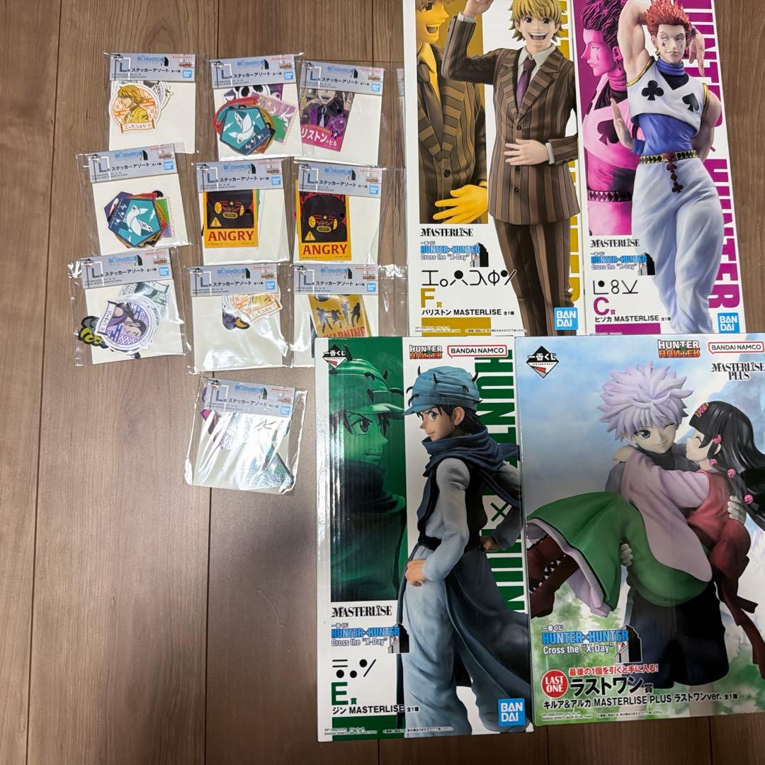 一番くじ　ハンターハンター　ラストワン込みフィギュア4体セット
