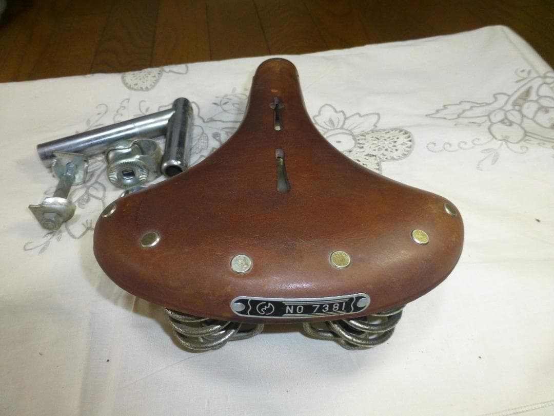 本革サドル(自転車)　能澤製作所（レトロ＆希少）