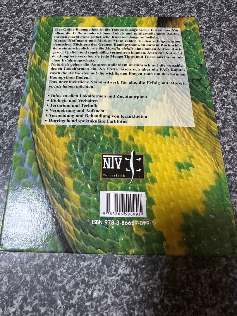 GRUNER BAUMPYTHON グリーンパイソン　図鑑