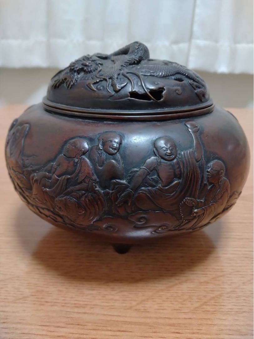 十六羅漢香炉　青鳳?