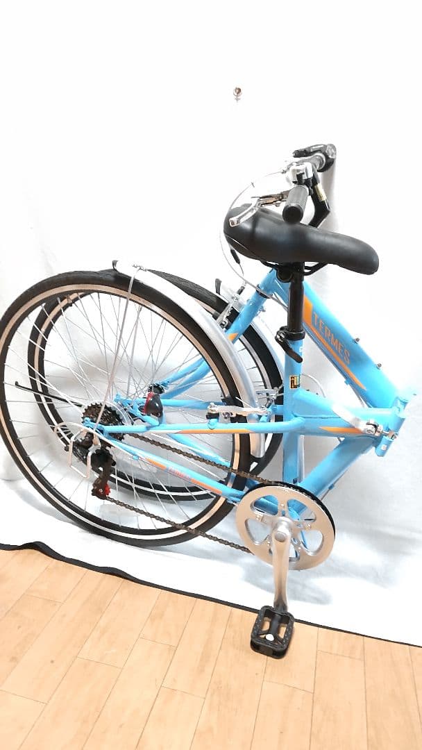クロスバイク 折りたたみ自転車 約16kg テルメス シマノ6段変速 700×