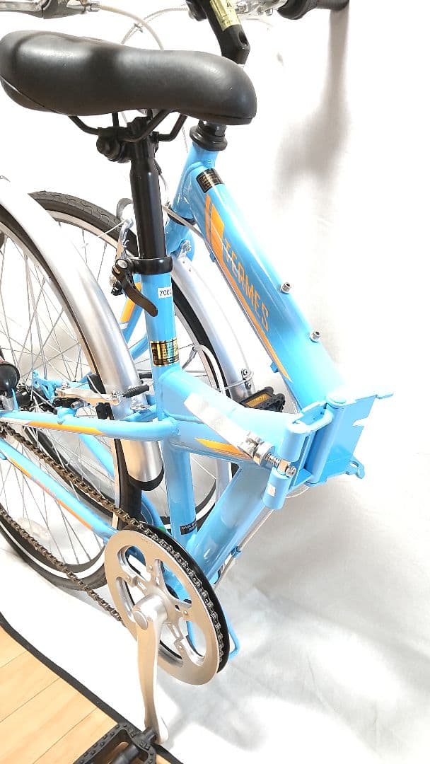 クロスバイク 折りたたみ自転車 約16kg テルメス シマノ6段変速 700×