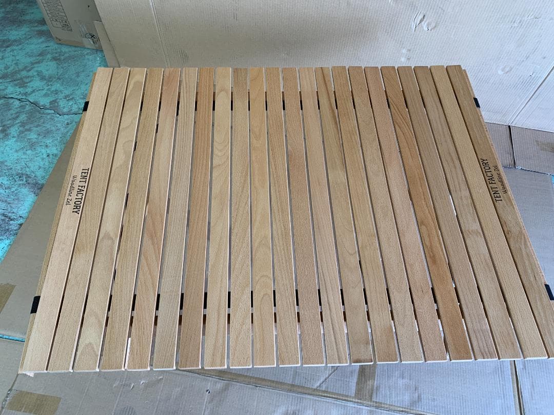 テントファクトリー ウッドラインロールトップテーブルTF-ZEL-RT90W