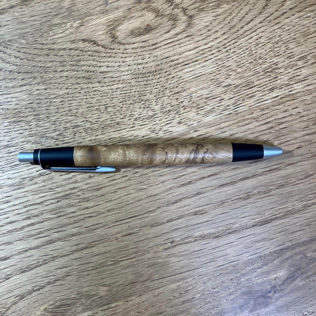 野原工芸　ボールペン　スリム　マーブルウッド