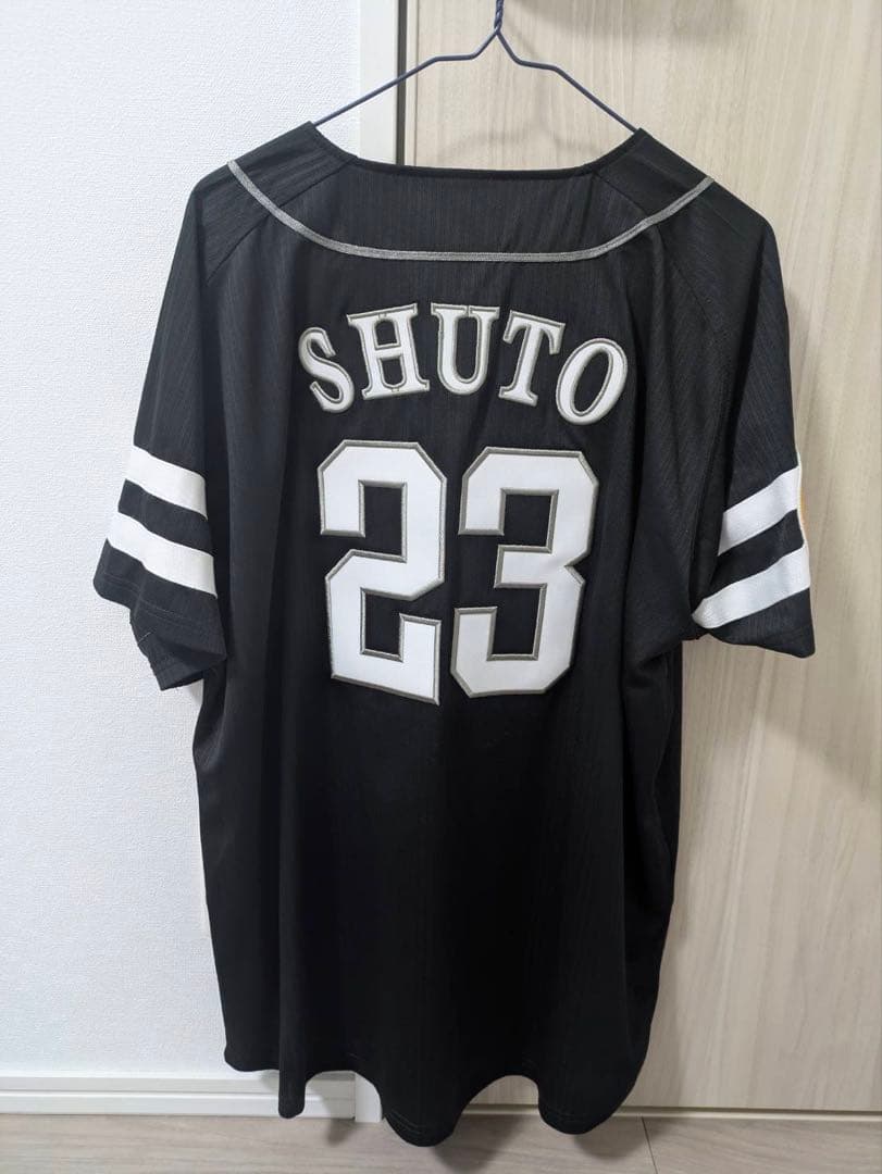 ソフトバンクホークス　ユニフォーム周東佑京　ビジター