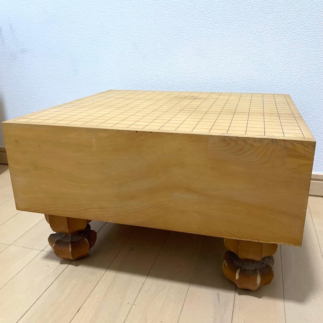 【高級】本榧 脚付碁盤 5寸 ヘソ有り 19路盤