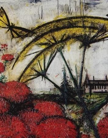 ベルナール・ビュッフェ「Le manoir aux ombelles」