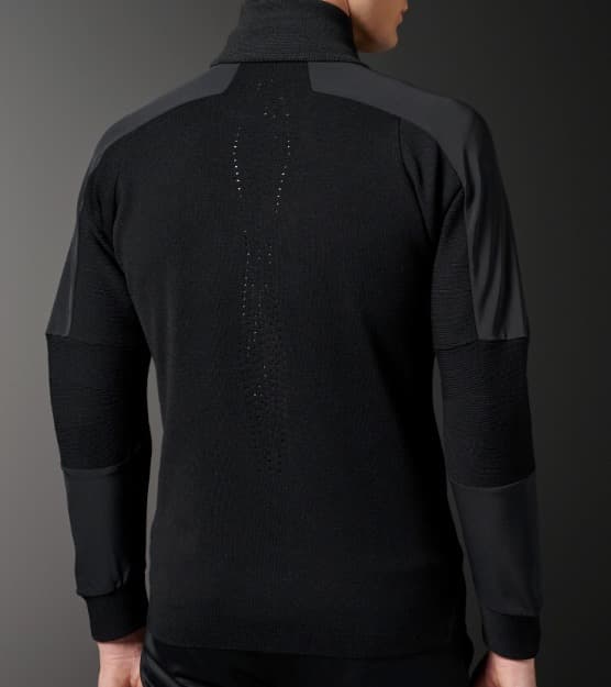 DESCENTE GOLF フルジップ　ニット　セーター