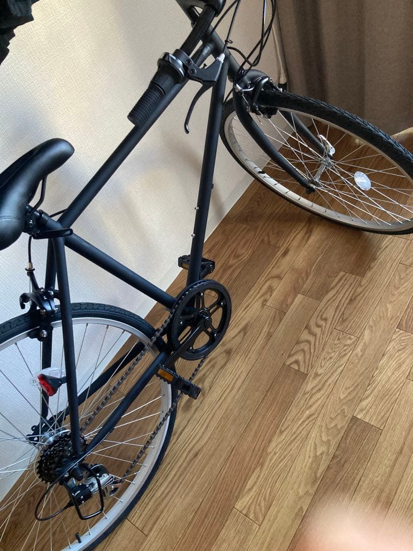 (仙台市受け渡し)クロスバイク 26インチ マッドブラック