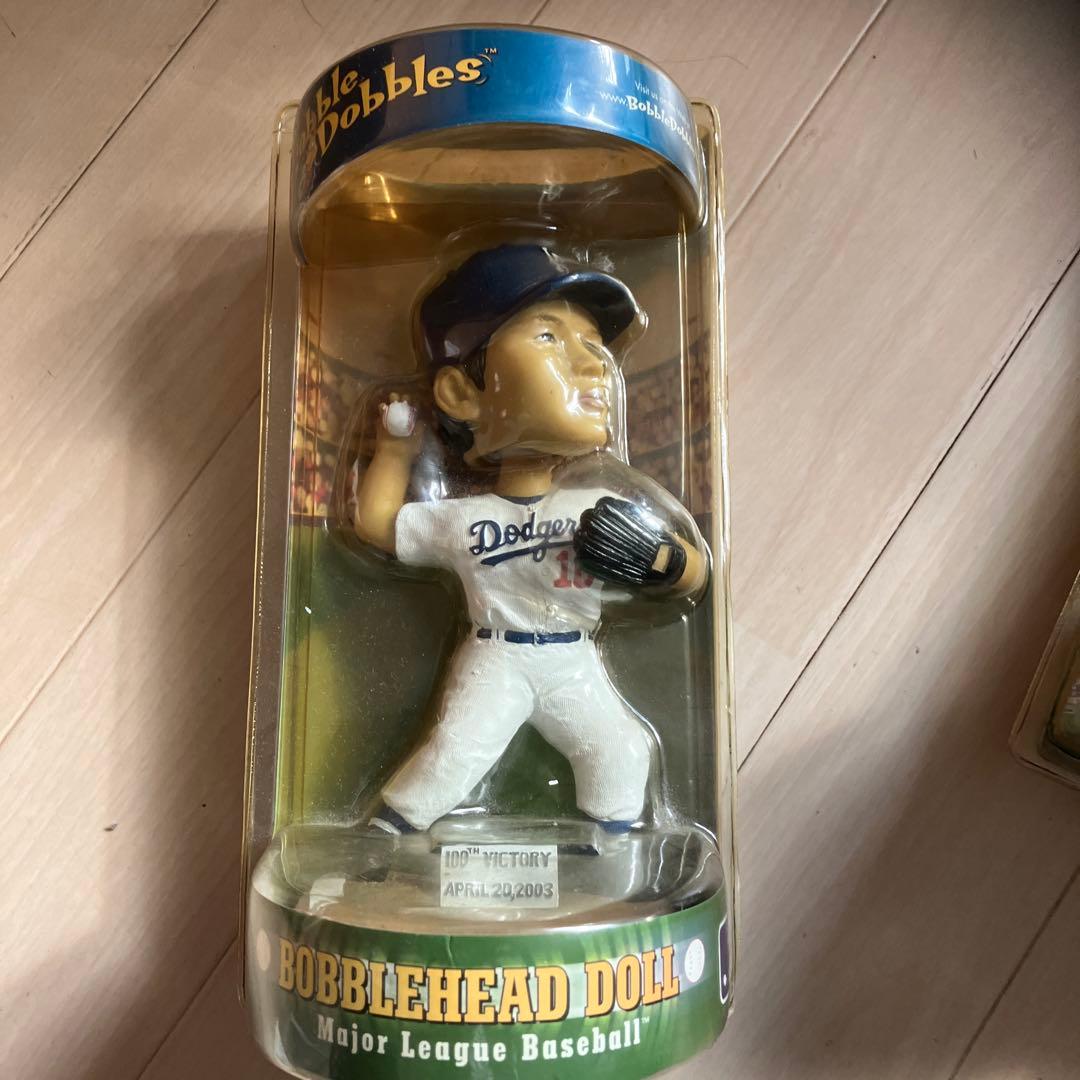 野茂英夫　松井秀喜　佐々木主浩　ボブルヘッド　メジャー　ドジャース　ヤンキース