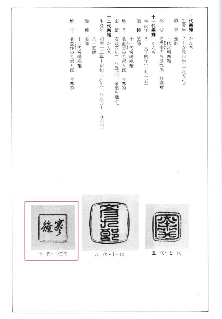 下間庄兵衛造『尻張釜』（極箱）