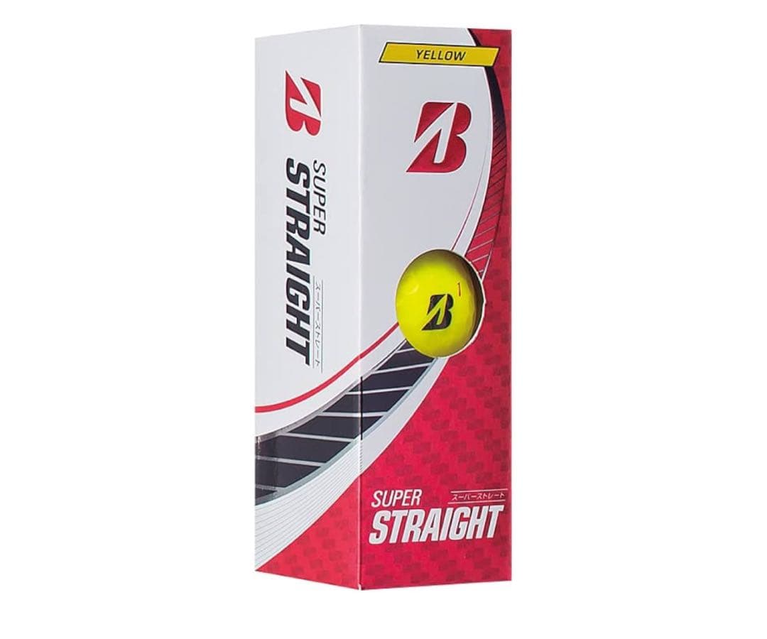 新品 ブリヂストン スーパーストレート ゴルフボール イエロー 2ダース