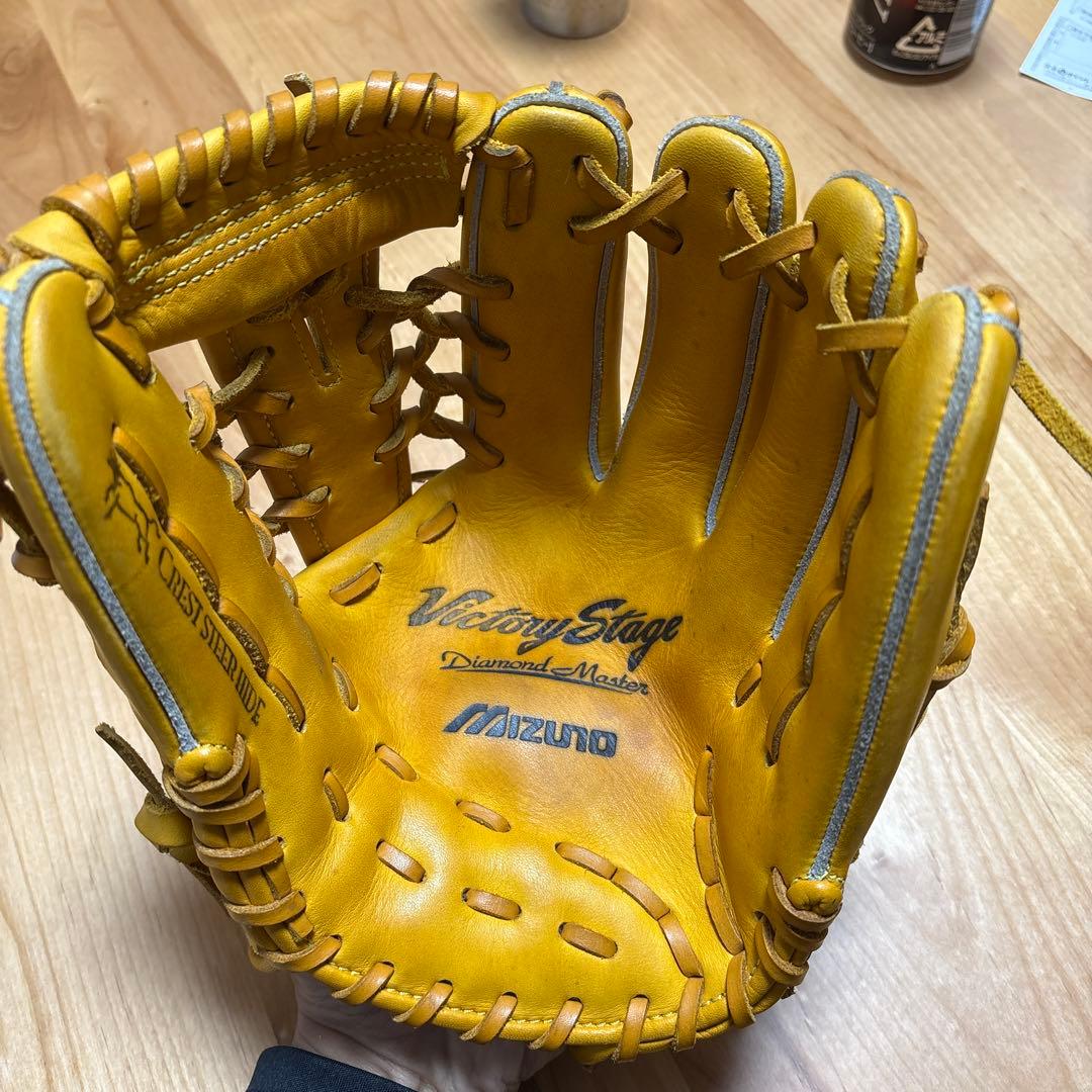Mizuno Victory Stage 軟式グローブ イエロー