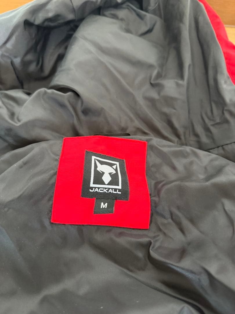 JACKALL ハードシェルジャケット　レッドM