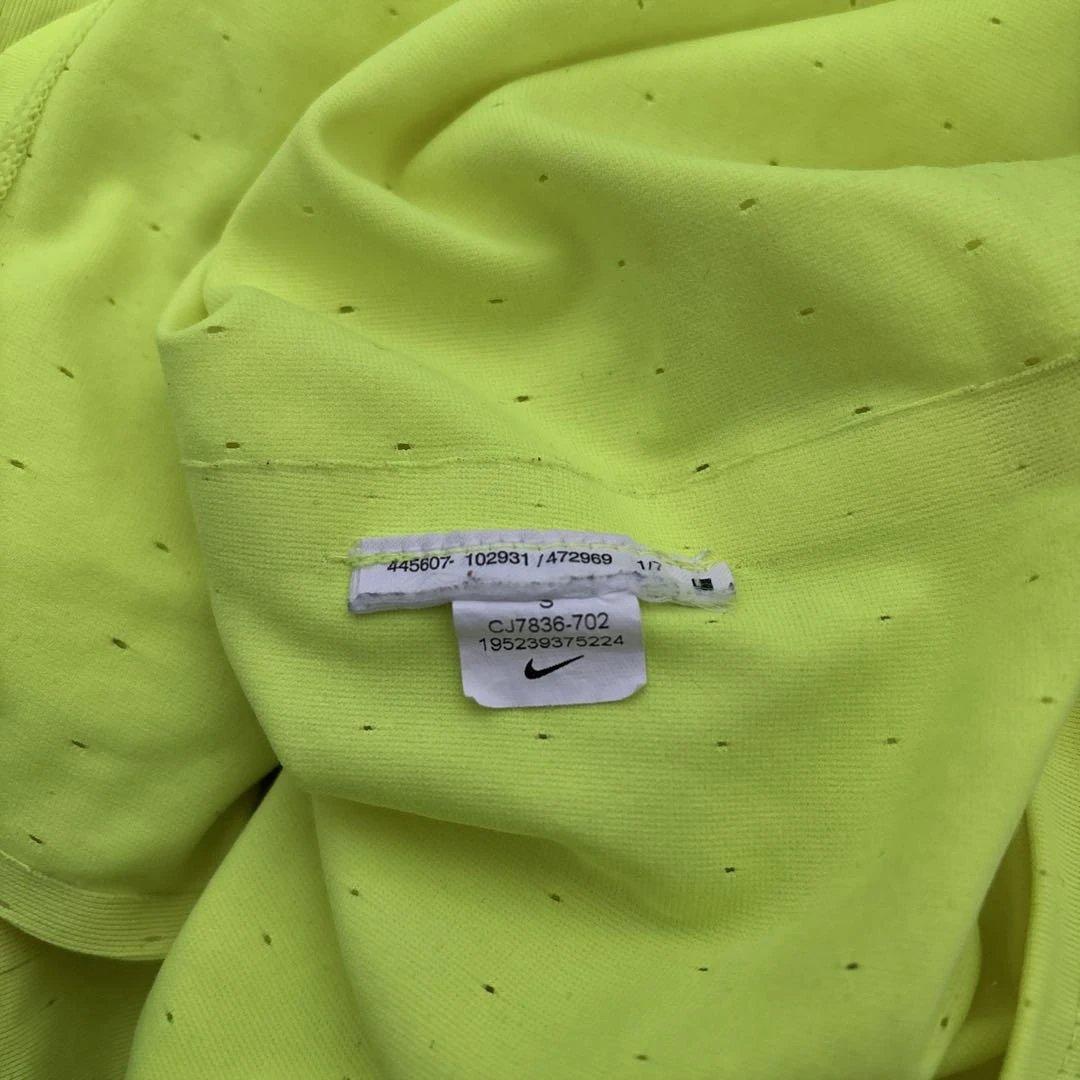 Nike DRI-FITランニングタンクトップ 蛍光フラッシュイエロー S