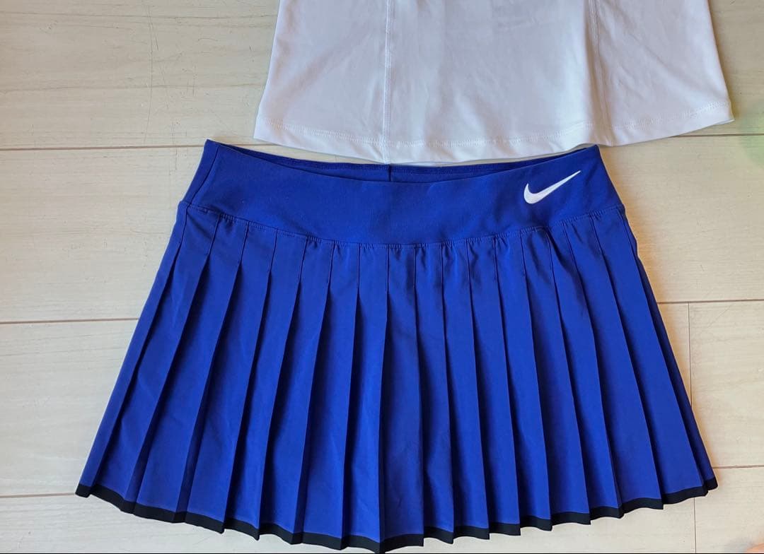 NIKEナイキ＊テニスウェアセット ホワイト＆ブルー