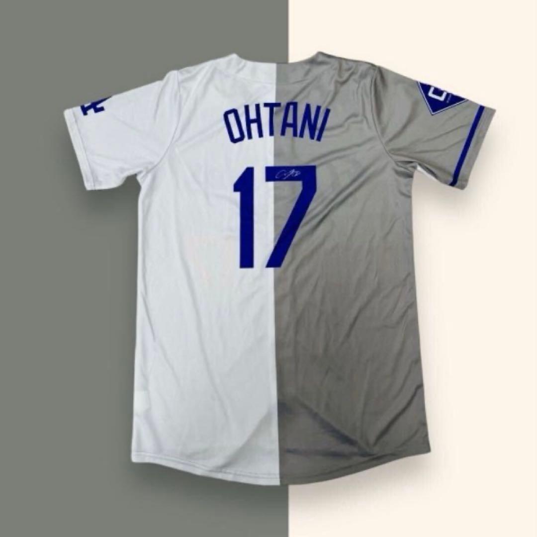 大谷 翔平 ドジャース ユニフォーム ホーム&ビジター ミックス サイン XL