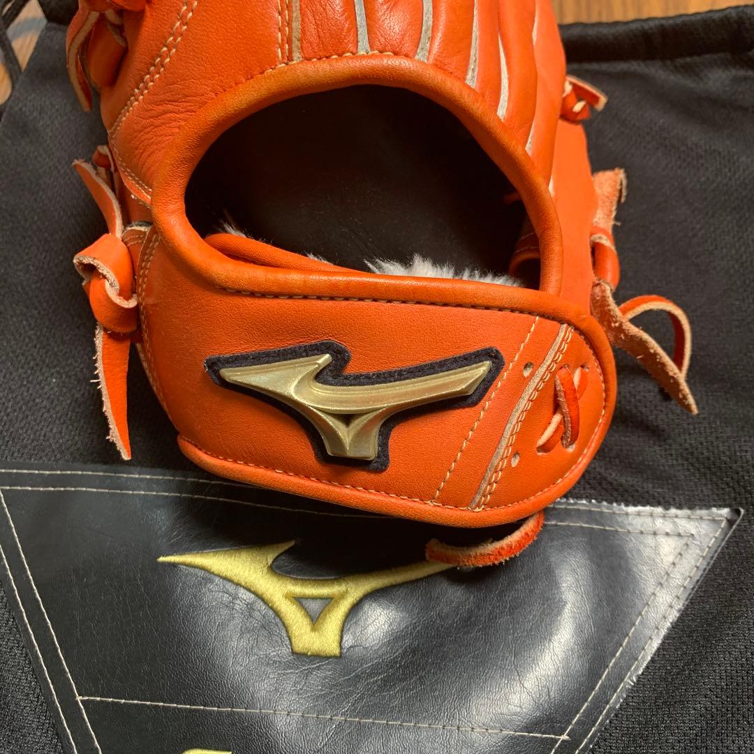 Mizuno Global Elite 軟式グローブ オレンジ