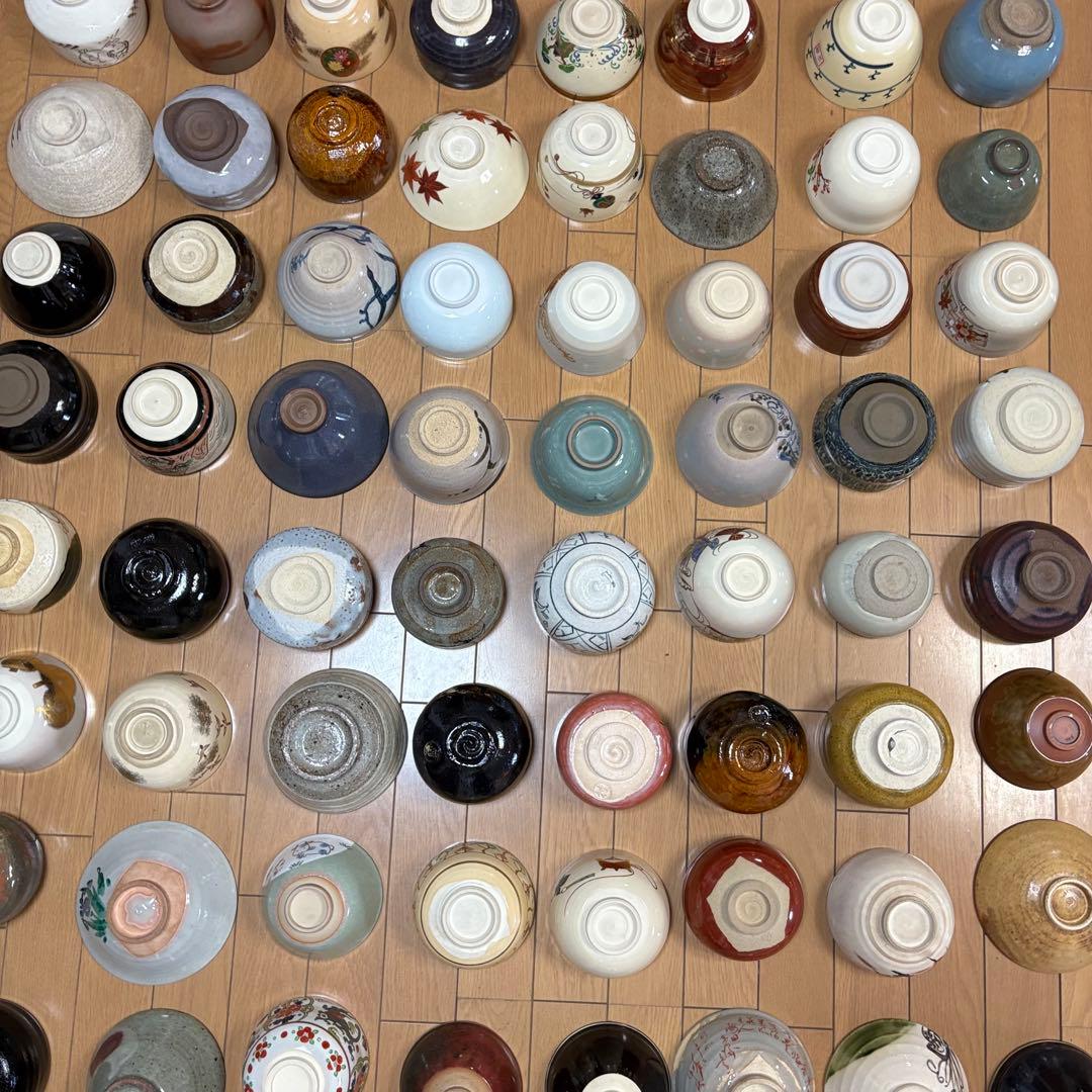 茶碗 抹茶碗 64点 茶道具 箱無し 染付 色絵 いろいろ まとめて