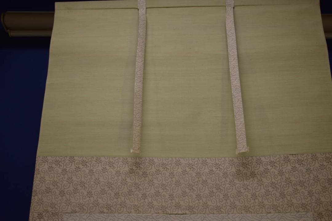 真作/安田素風/松上双鶴図/布袋屋掛軸HI-800