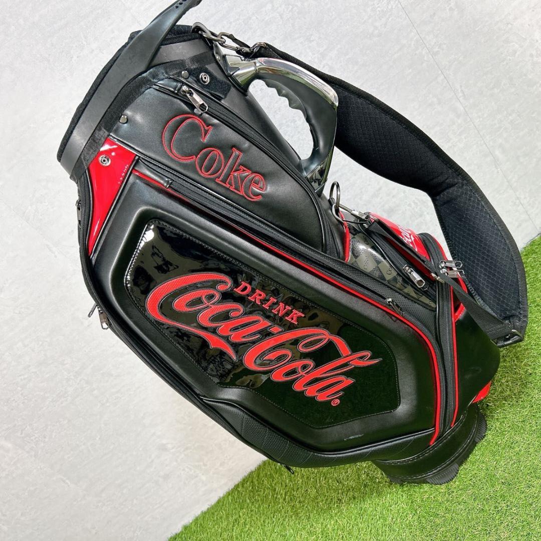 現行モデル コカコーラ キャディバッグ Coca Cola 黒　ブラック