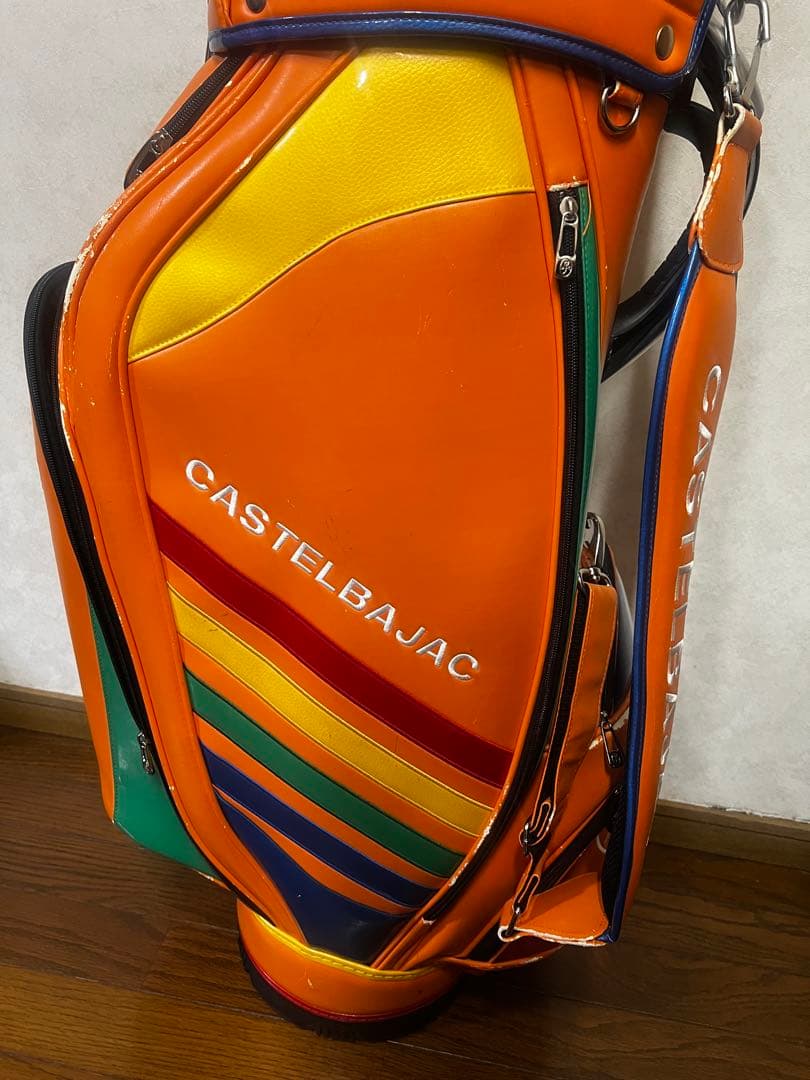 CASTELBAJAC ゴルフバッグ オレンジ