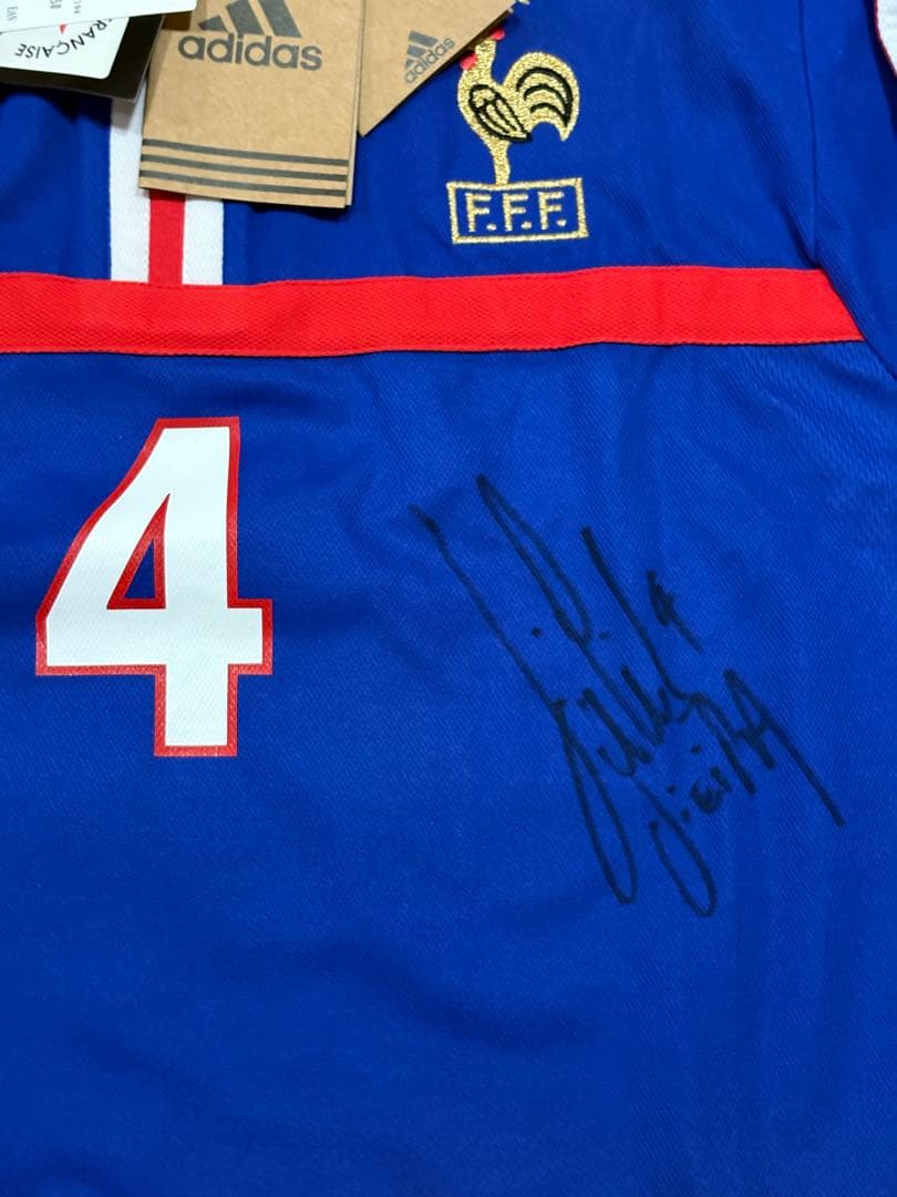 正規品 タグ付 新品 フランス代表 00/01 ヴィエラ Oサイズ サイン入