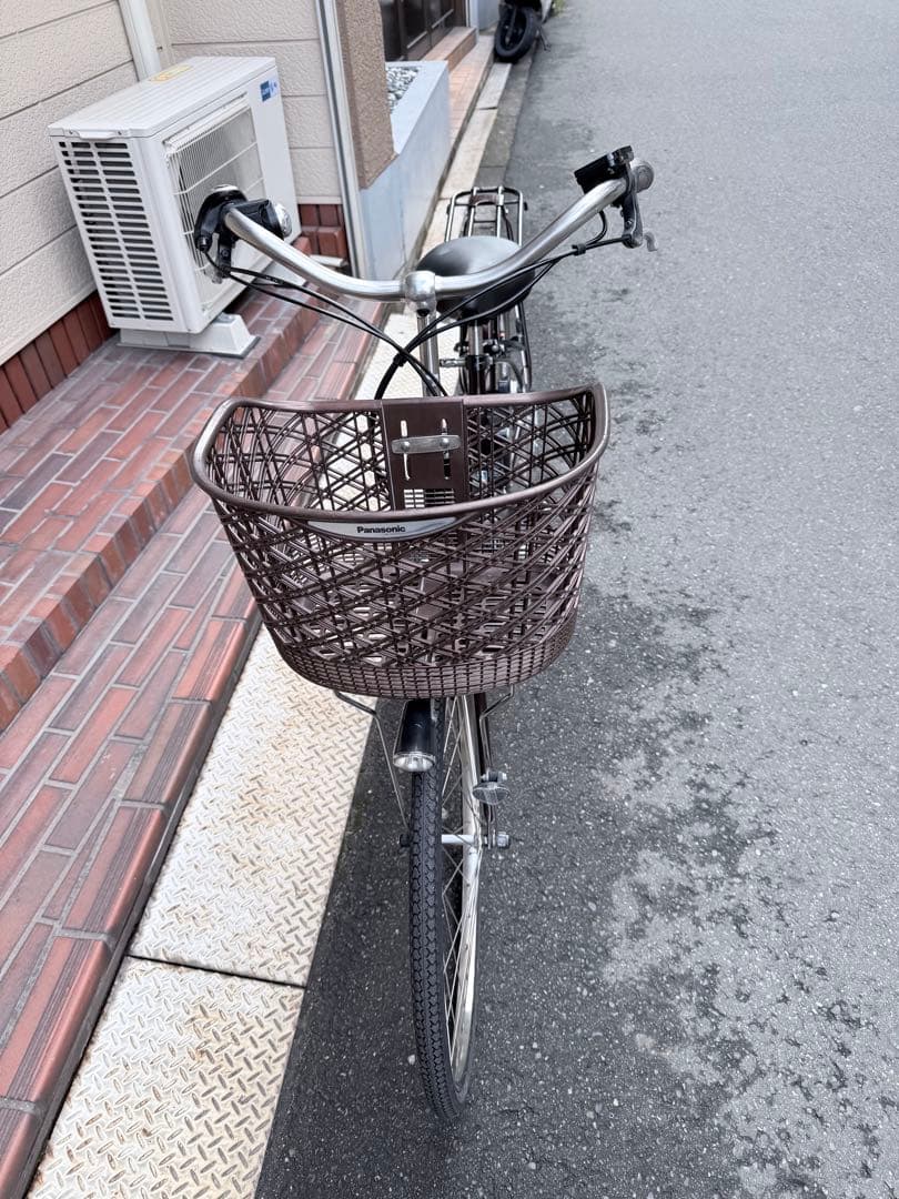 大阪府　パナソニック　ダークブラウン 電動アシスト自転車 シティタイプ