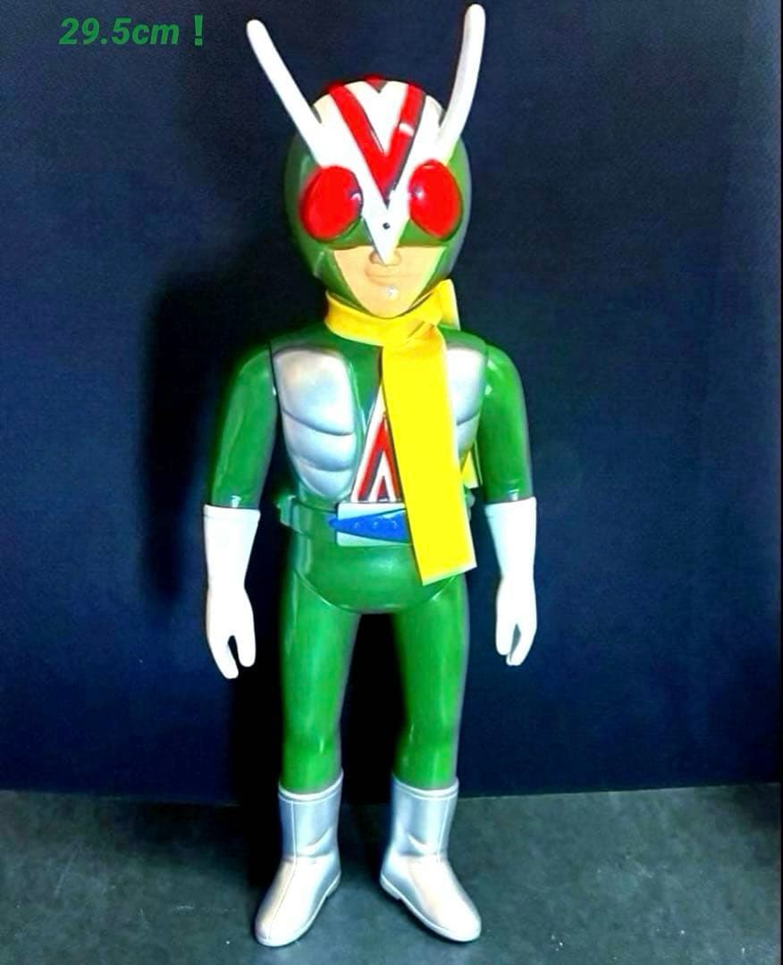 ■ パチ ライダーマン ソフビ 大サイズ 緑