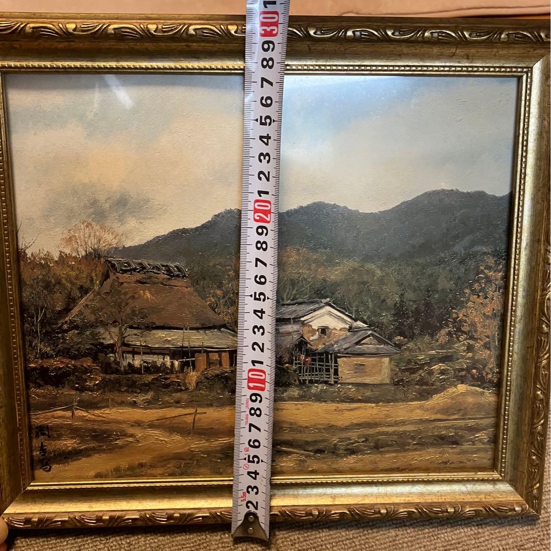 向井潤吉　風景画選集と額付き写真セット