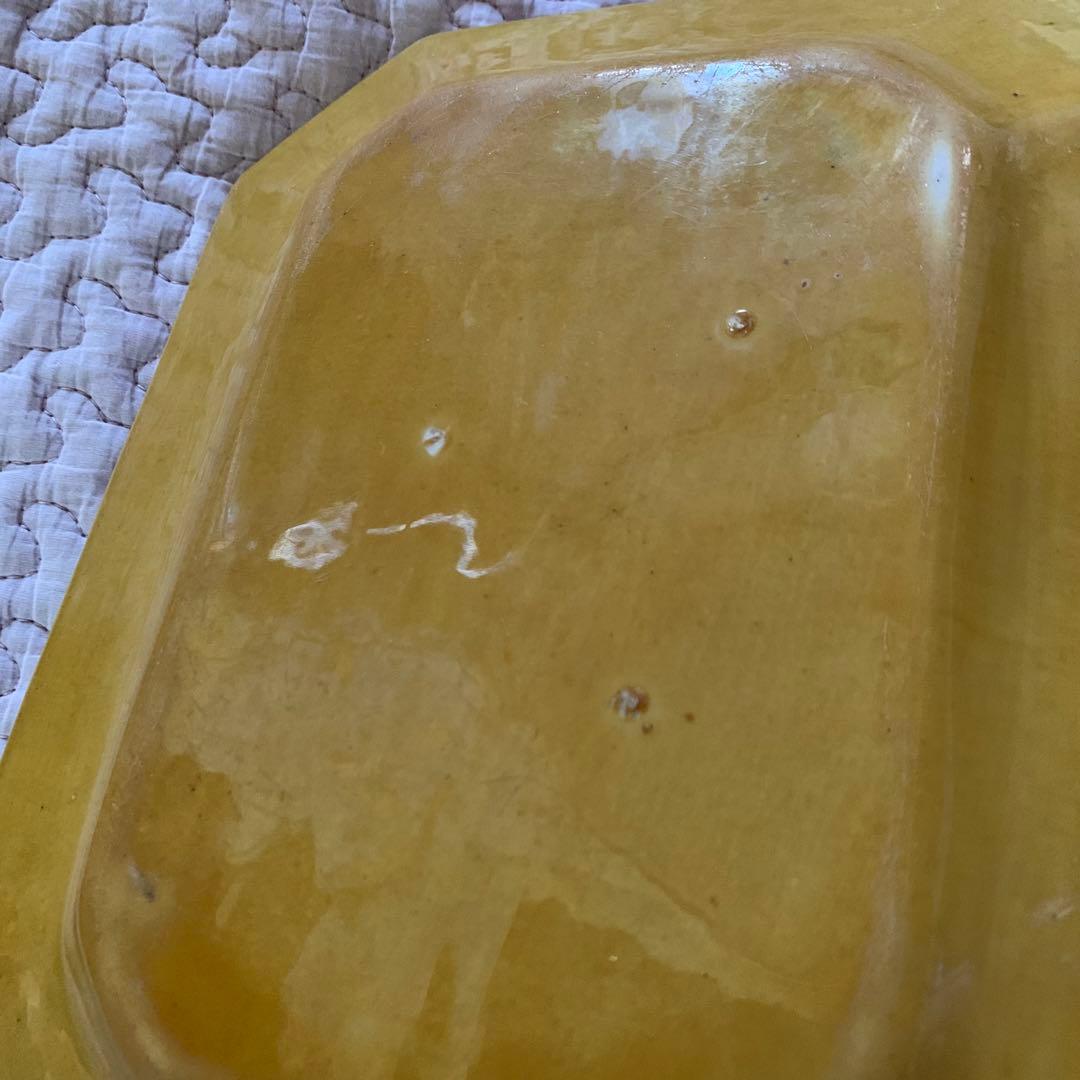 珉平焼　無地　額皿　柄なし