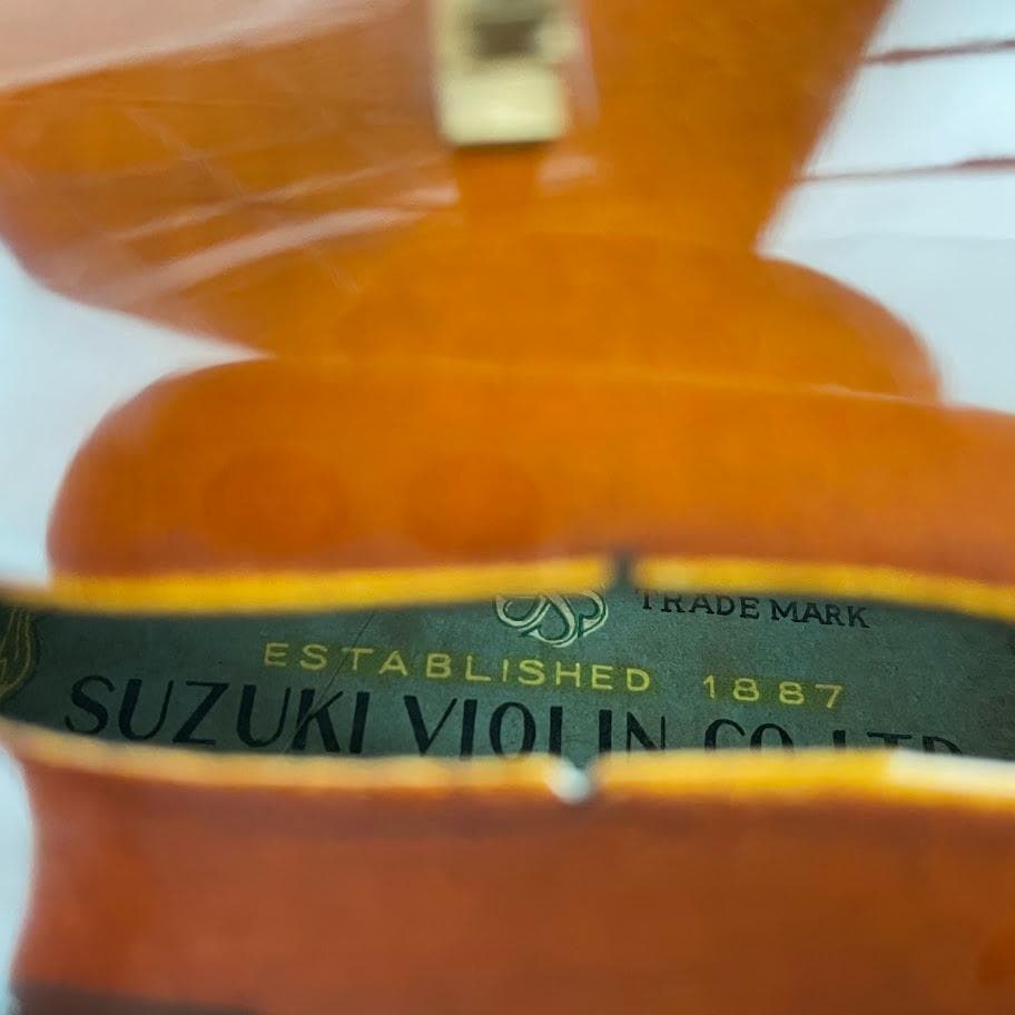 極濃淡●鈴木バイオリン● 上位・青ラベル No.18 3/4 1960年代 虎杢