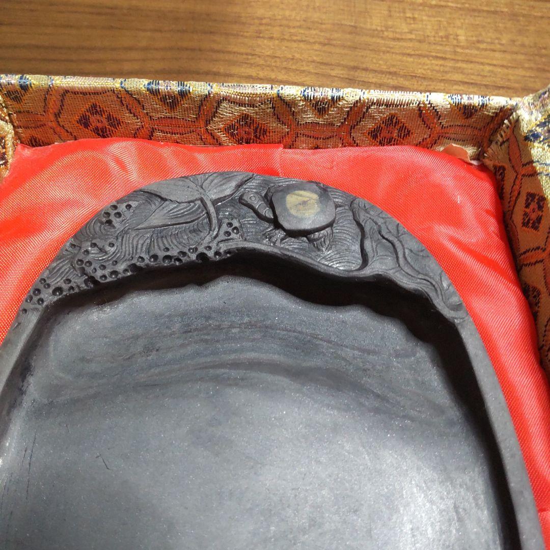 希少品 美品 端渓 硯箱 専用化粧箱付き 石眼あり。