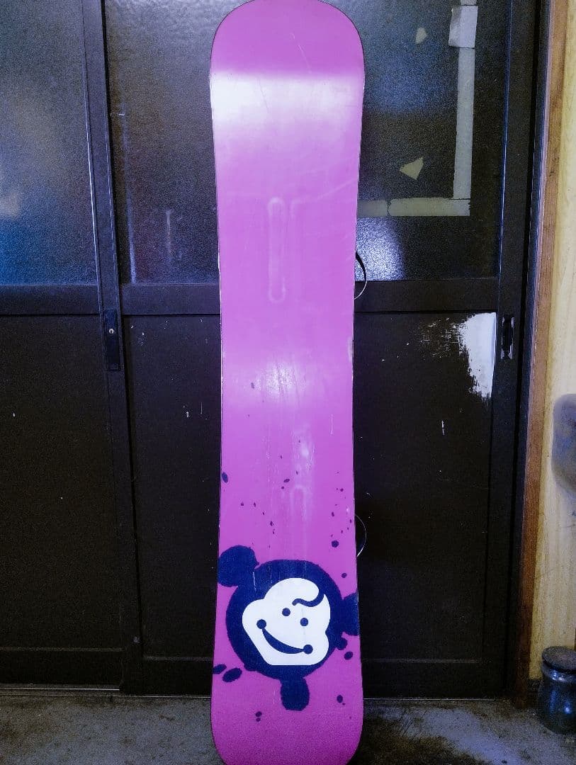 スノーボード チェック柄 スカルデザイン