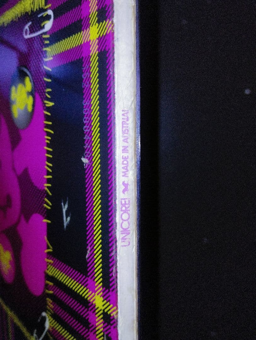 スノーボード チェック柄 スカルデザイン