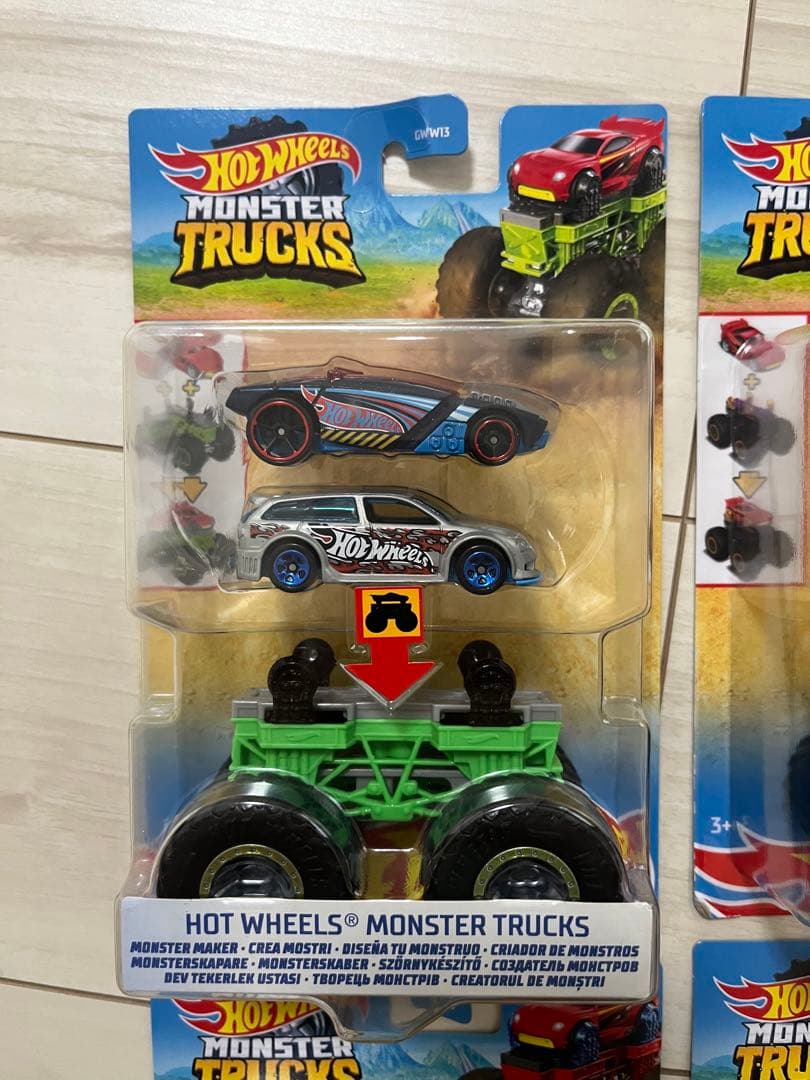 【新品】日本未発売・4台セットHotWheels モンスタートラック