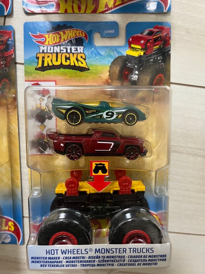 【新品】日本未発売・4台セットHotWheels モンスタートラック